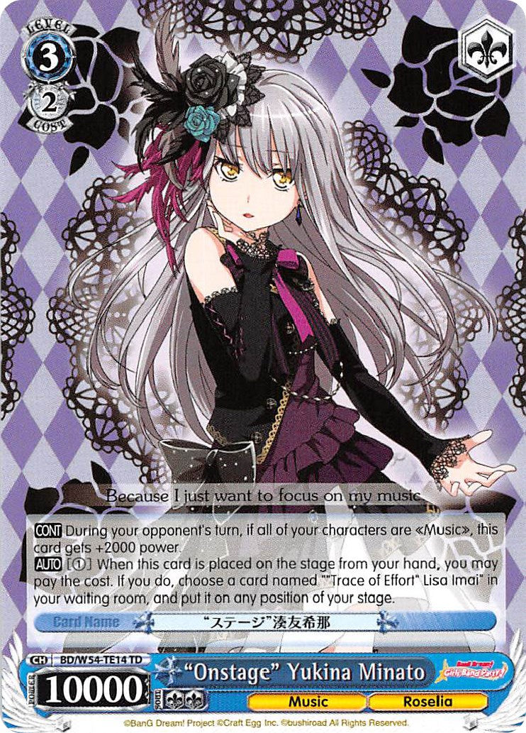 "Onstage" Yukina Minato (BD/W54-TE14 TD) - BanG Dream! Girls Band Party!