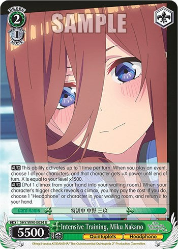 Intensive Training, Miku Nakano (5HY/W90-E034 U) - The Quintessential Quintuplets 2