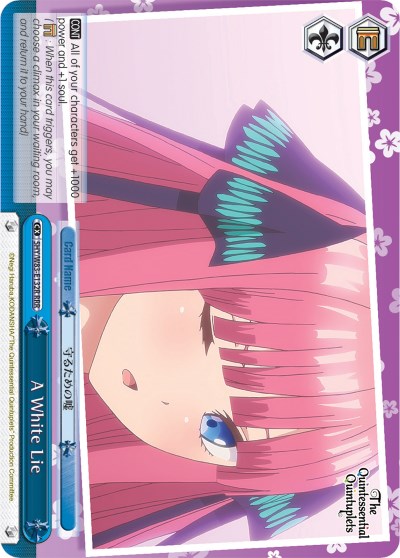 A White Lie (RRR) (5HY/W83-E132R RRR) - The Quintessential Quintuplets