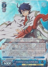 Determination to Change the World, Shiroe (Alternate Art Foil) (LH/SE20-E32 R) - LOG HORIZON