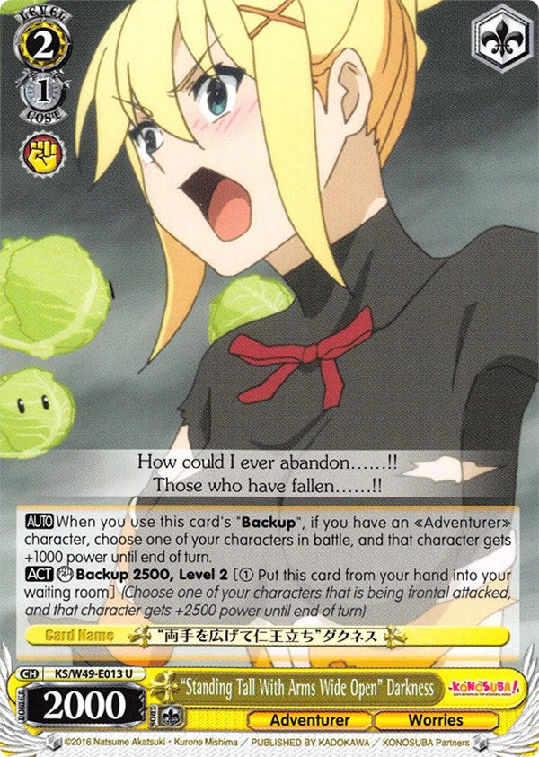 "Standing Tall With Arms Wide Open" Darkness (KS/W49-E013 U) - KonoSuba