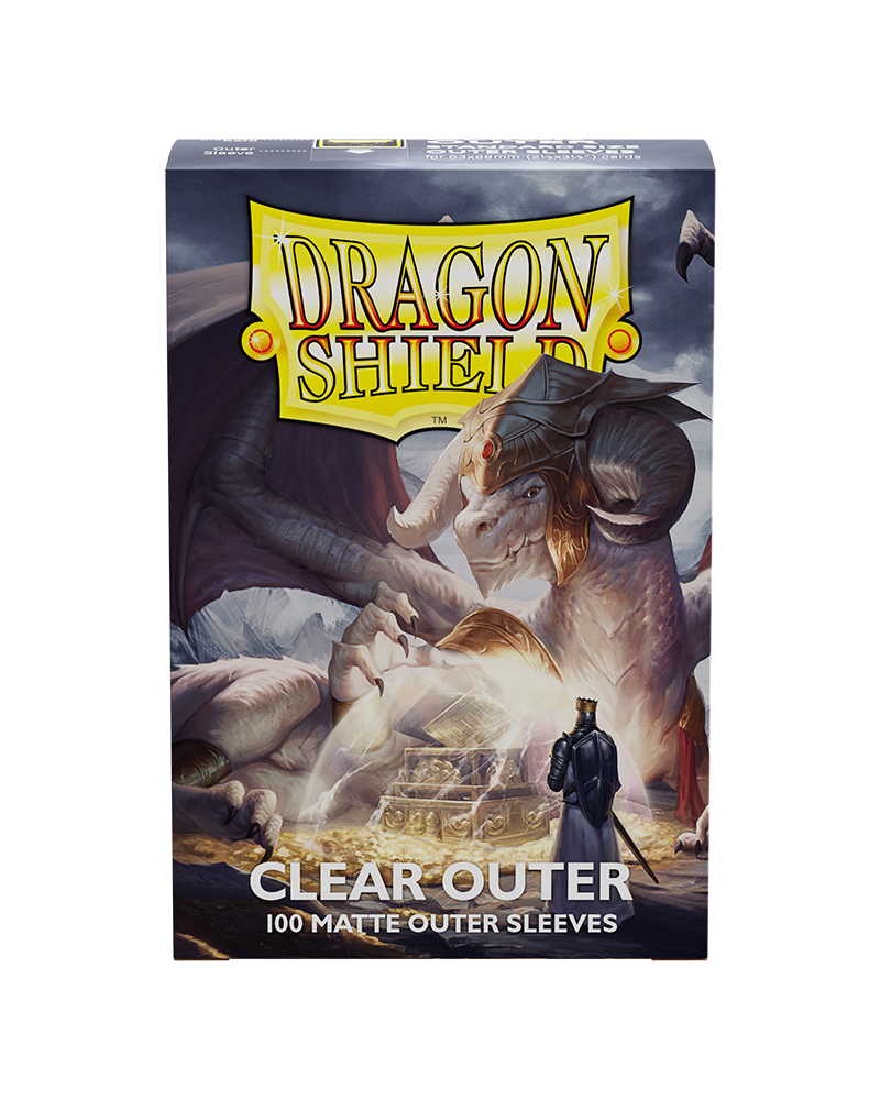 dragon shield clear card sleeves ARCANE TINMEN Dragon Shield: (100) Matte Clear