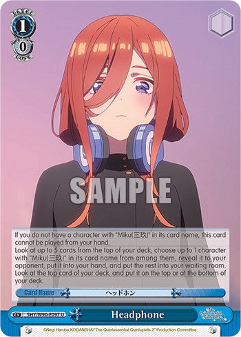 Headphone (5HY/W90-E097 U) - The Quintessential Quintuplets 2