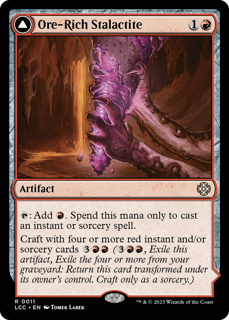 Ore-Rich Stalactite // Cosmium Catalyst (LCC-023) - The Lost Caverns of Ixalan Commander: (Extended Art)