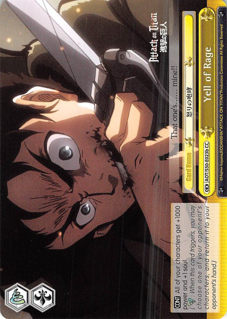 Yell of Rage (B) (AOT/S50-E023b CC) - Attack on Titan Vol. 2