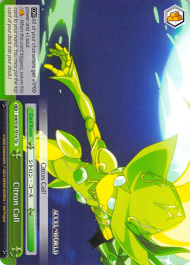 Citron Call (TD) (AW/S18-TE14 TD) - Accel World