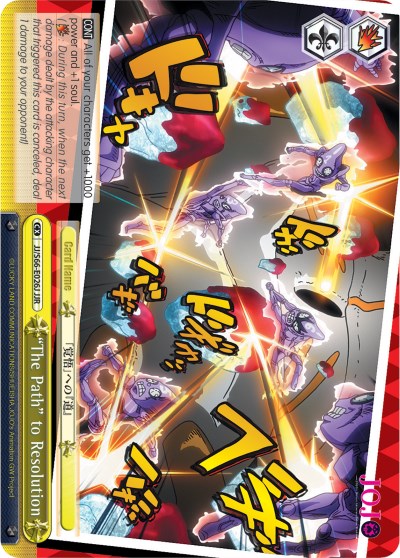 "The Path" to Resolution (JJR) (Gold Stamp) (JJ/S66-E026J JJR) - JoJo's Bizarre Adventure: Golden Wind
