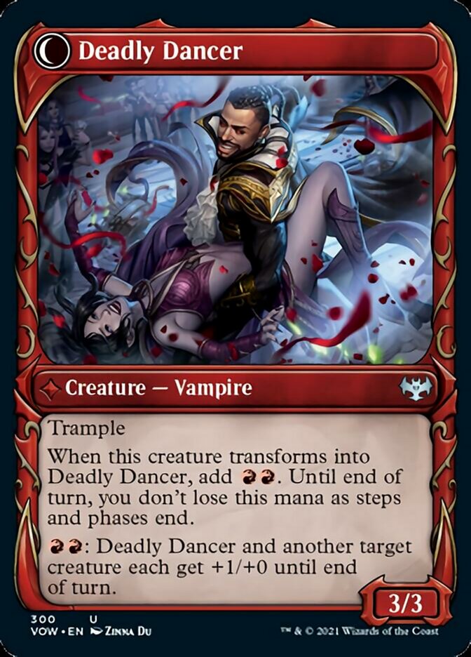 Alluring Suitor // Deadly Dancer (VOW-300) - Innistrad: Crimson Vow: (Showcase, Double Faced Transform)