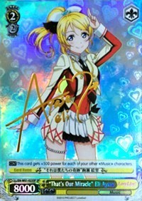 "That's Our Miracle" Eli Ayase (SP) (LL/EN-W01-023SP SP) - Love Live! DX