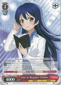 Umi in Regular Clothes (LL/EN-W01-075 R) - Love Live! DX