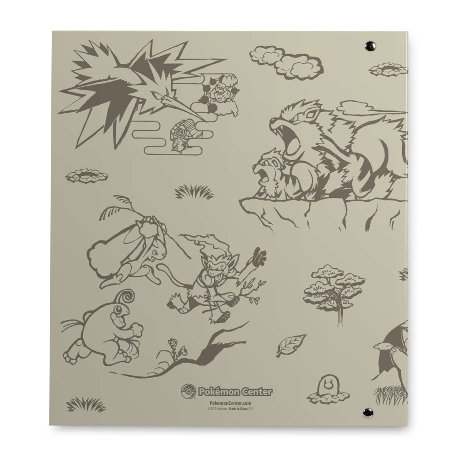 D-Ring Binder - Pikachu (Scroll Painting Style)