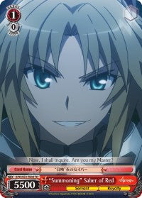 "Summoning" Saber of Red (APO/S53-TE04 TD) - Fate/Apocrypha