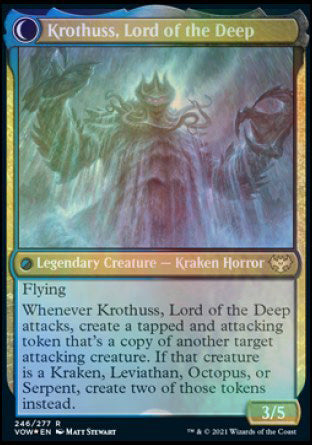 Runo Stromkirk // Krothuss, Lord of the Deep (PRE-246S) - Innistrad: Crimson Vow Promos: (Double Faced Transform) Foil