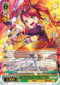 "Our Sunset" Tomoe Udagawa (SSP) (BD/W63-E029SSP SSP) - BanG Dream! Girls Band Party! Vol.2