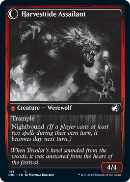 Harvesttide Infiltrator // Harvesttide Assailant (DBL-143) - Innistrad: Double Feature: (Double Faced Transform)