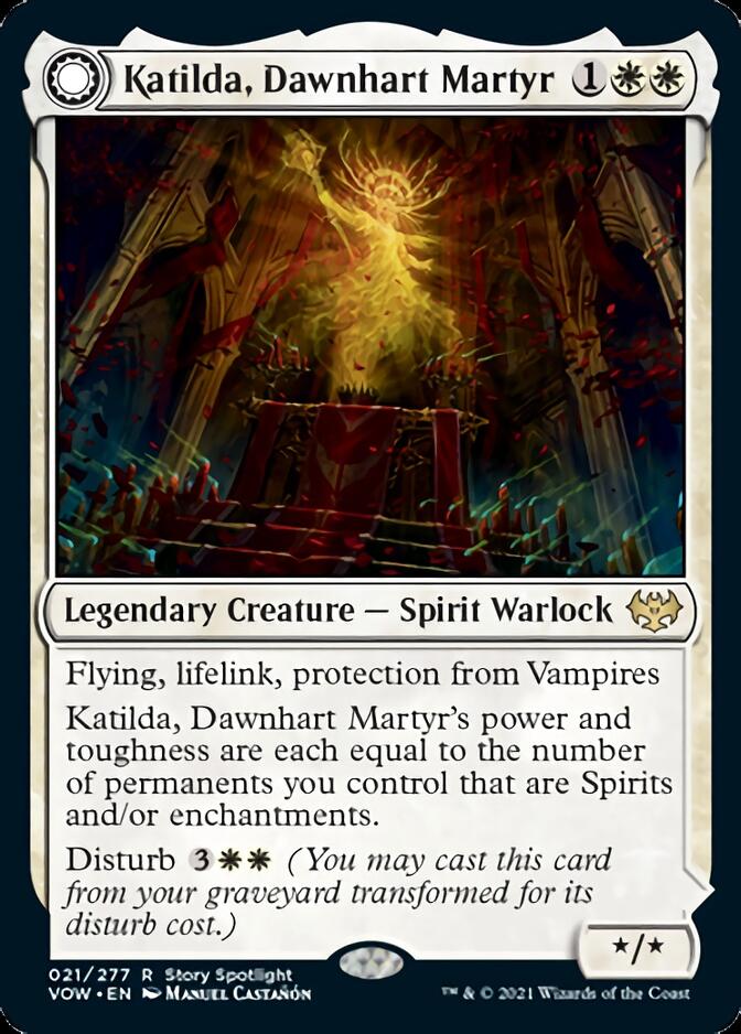 Katilda, Dawnhart Martyr // Katilda's Rising Dawn (VOW-021) - Innistrad: Crimson Vow: (Double Faced Transform)