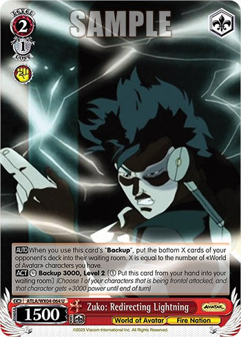 Zuko: Redirecting Lightning (ATLA/WX04-064 U) - Avatar: The Last Airbender