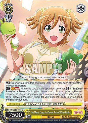 "So Many Frogs to Choose From" Nana Daiba (RSL/S69-E027 C) - Revue Starlight -Re LIVE-