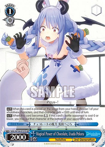 Magical Power of Chocolate, Usada Pekora (SR) (HOL/W104-E137S SR) - hololive production Vol.2
