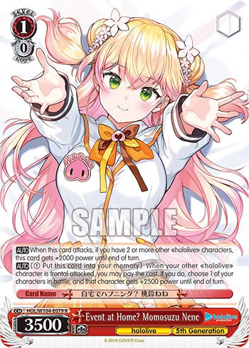 Event at Home? Momosuzu Nene (HOL/W104-E079 R) - hololive production Vol.2