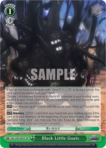 Black Little Goats (SR) (OVL/S99-E047S SR) - Nazarick: Tomb of the Undead Vol.2