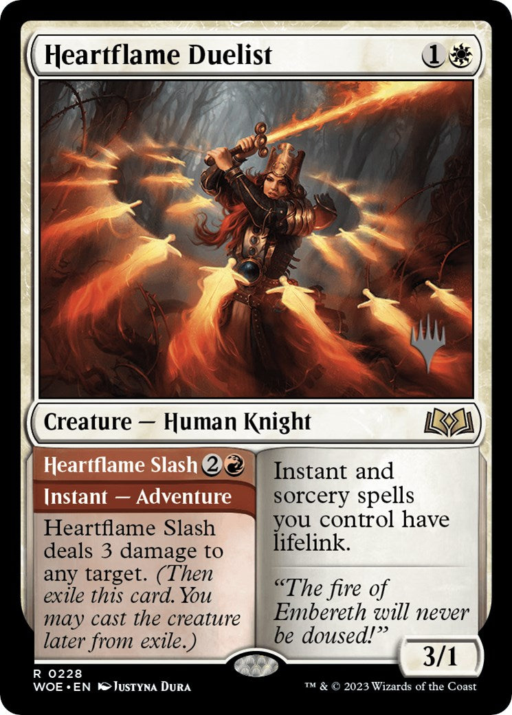 Heartflame Duelist // Heartflame Slash (PPWOE-228) - Wilds of Eldraine Promos