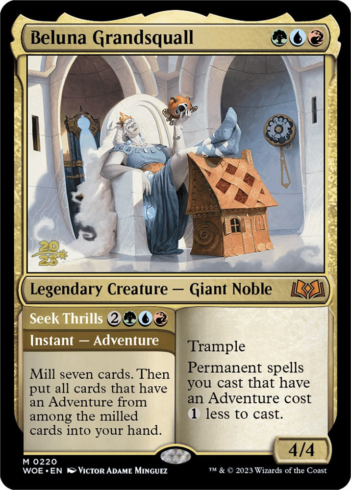 Beluna Grandsquall // Seek Thrills (PRE-220) - Wilds of Eldraine Promos Foil