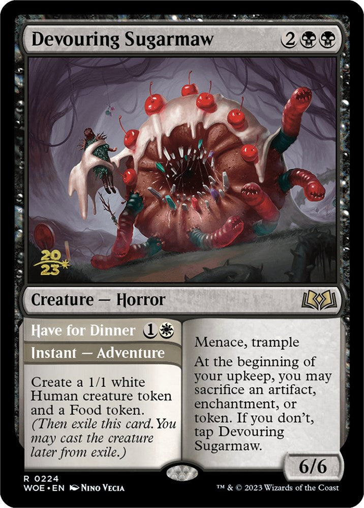 Devouring Sugarmaw // Have for Dinner (PRE-224) - Wilds of Eldraine Promos Foil