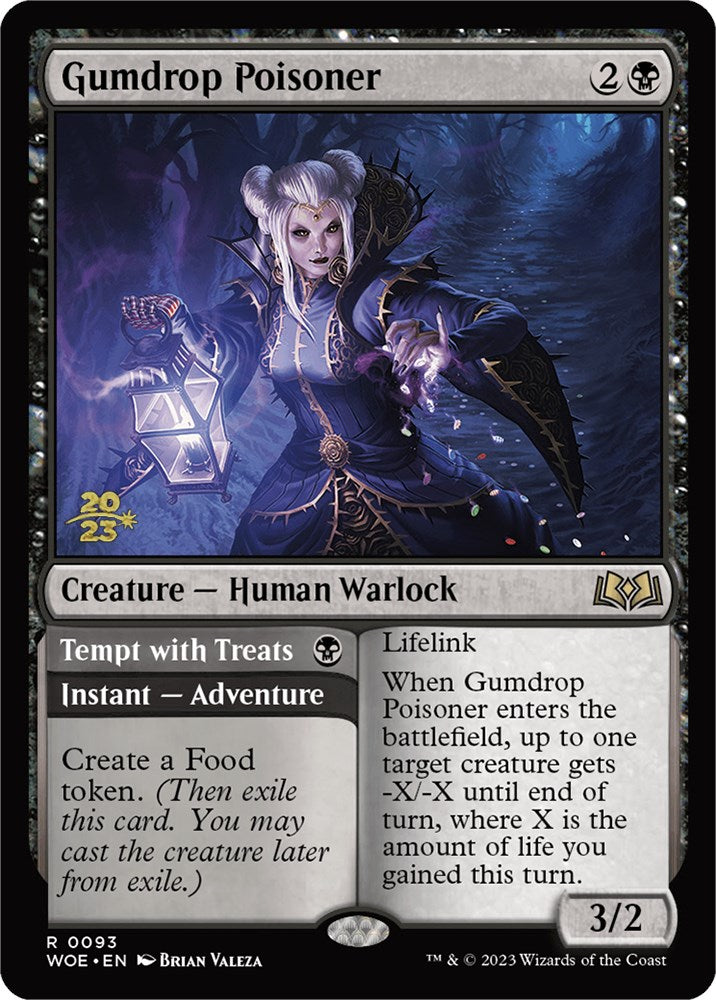 Gumdrop Poisoner // Tempt with Treats (PRE-093) - Wilds of Eldraine Promos Foil