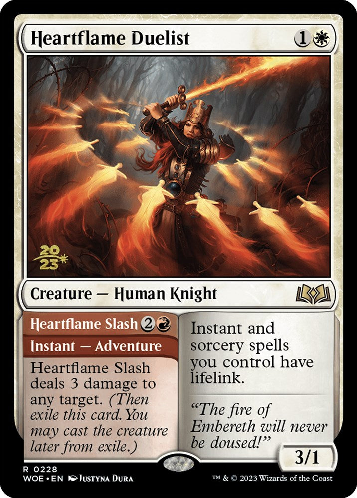 Heartflame Duelist // Heartflame Slash (PRE-228) - Wilds of Eldraine Promos Foil