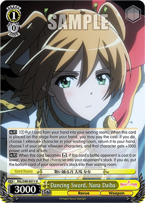 Dancing Sword, Nana Daiba (RSL/S98-E011 U) - Revue Starlight The Movie