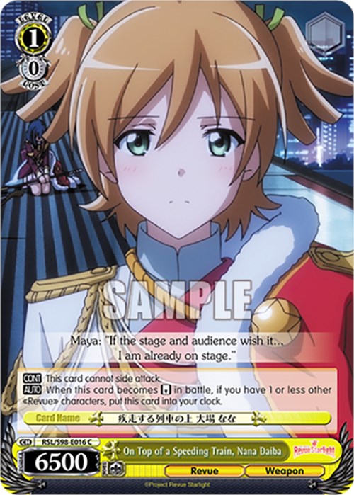 On Top of a Speeding Train, Nana Daiba (RSL/S98-E016 C) - Revue Starlight The Movie