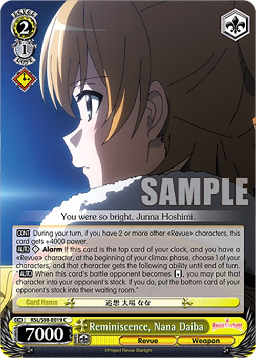 Reminiscence, Nana Daiba (RSL/S98-E019 C) - Revue Starlight The Movie