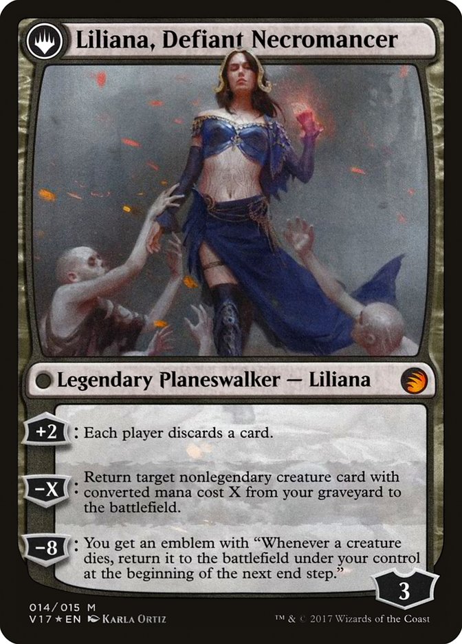 Liliana, Heretical Healer // Liliana, Defiant Necromancer (V17-014) - From the Vault: Transform: (originpwdfc) Foil