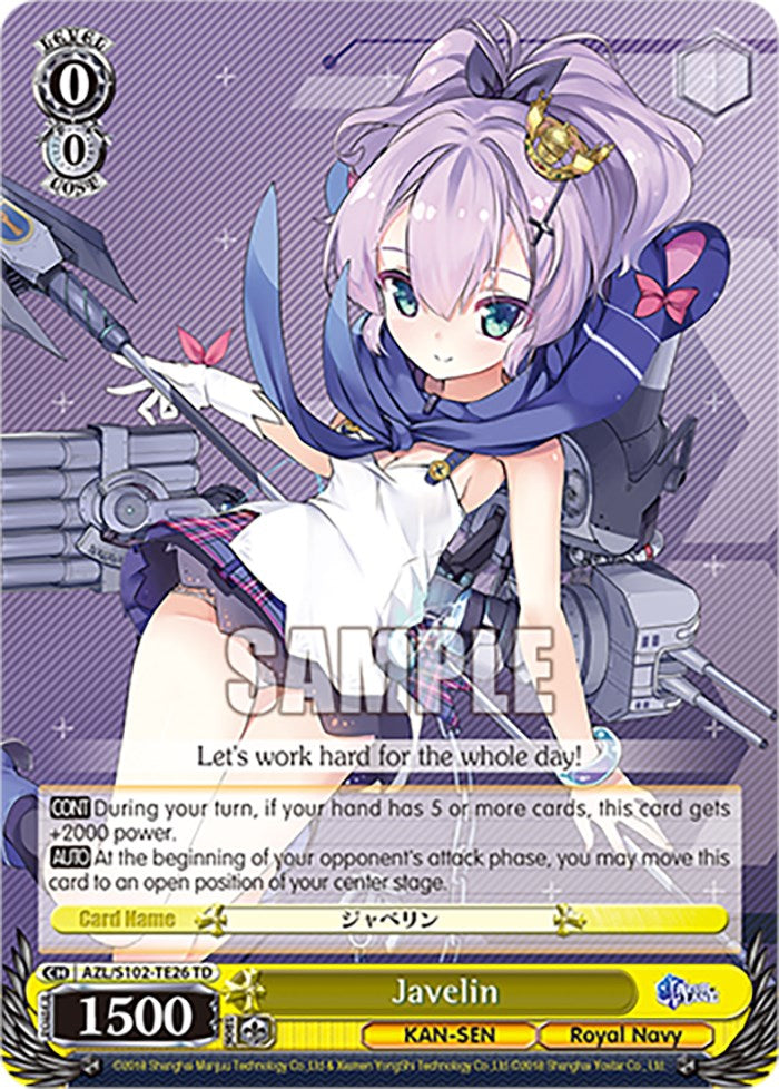 Javelin (AZL/S102-TE26 TD) - Azur Lane