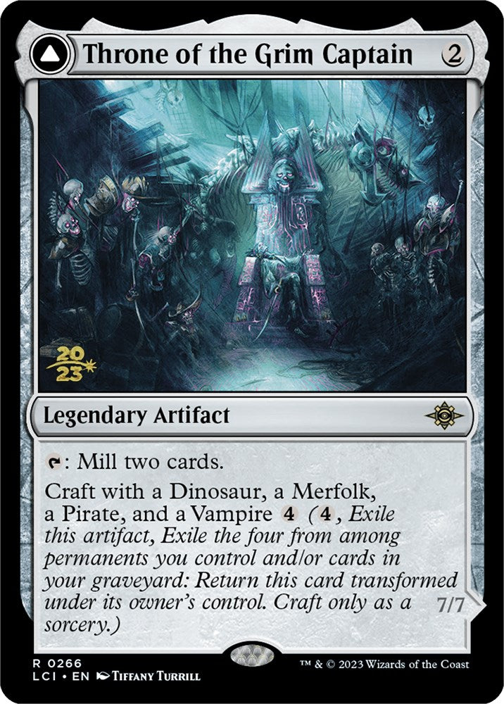 Throne of the Grim Captain // The Grim Captain (PRE-266) - The Lost Caverns of Ixalan Promos Foil