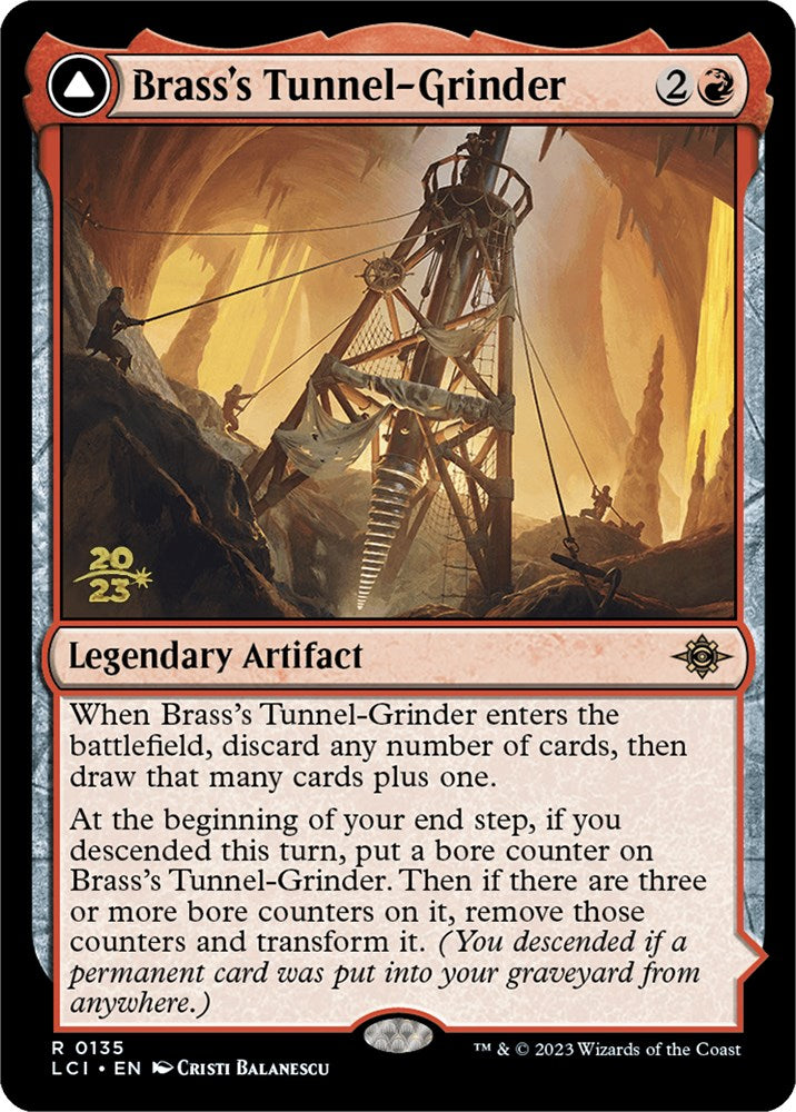 Brass's Tunnel-Grinder // Tecutlan, the Searing Rift (PRE-135) - The Lost Caverns of Ixalan Promos Foil