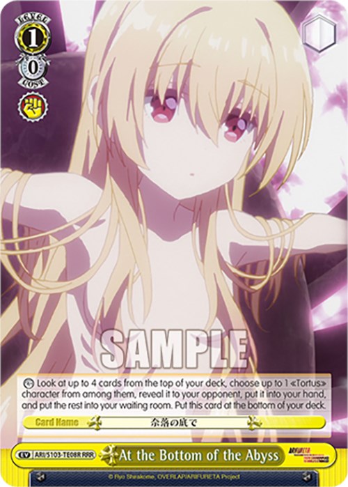 At the Bottom of the Abyss (RRR) (ARI/S103-TE08R RRR) - Arifureta: From Commonplace to World's Strongest