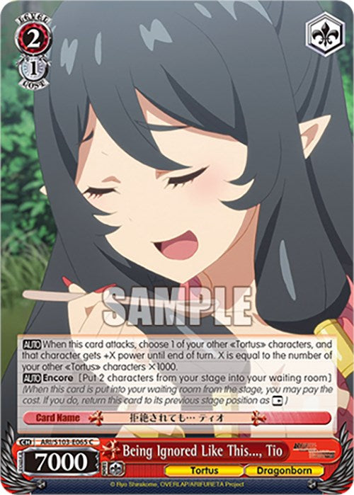 Being Ignored Like This..., Tio (ARI/S103-E065 C) - Arifureta: From Commonplace to World's Strongest