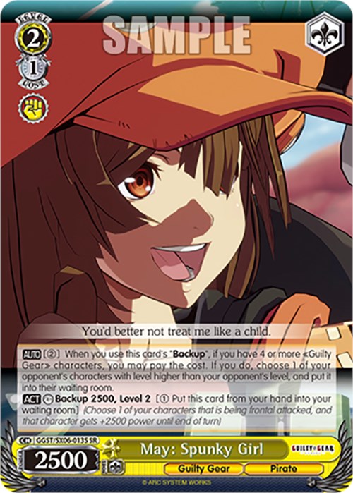 May: Spunky Girl (SR) (GGST/SX06-013S SR) - Guilty Gear -Strive-
