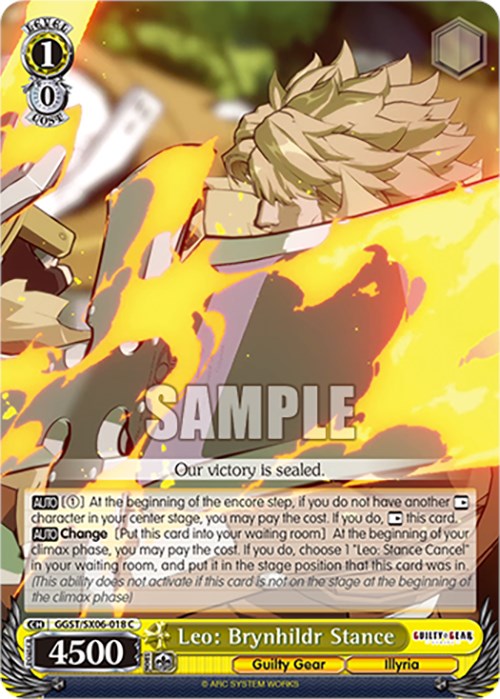 Leo: Brynhildr Stance (GGST/SX06-018 C) - Guilty Gear -Strive-