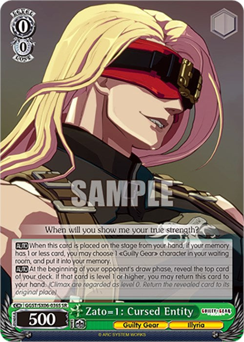 Zato=1: Cursed Entity (SR) (GGST/SX06-036S SR) - Guilty Gear -Strive-