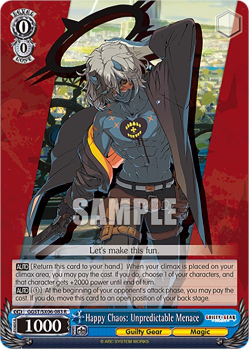Happy Chaos: Unpredictable Menace (GGST/SX06-083 R) - Guilty Gear -Strive-