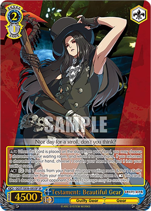 Testament: Beautiful Gear (SP) (GGST/SX06-085SP SP) - Guilty Gear -Strive-