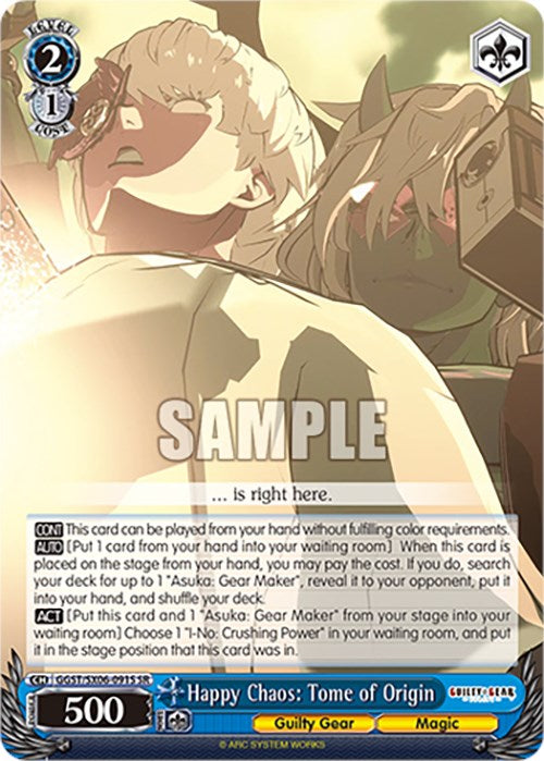 Happy Chaos: Tome of Origin (SR) (GGST/SX06-091S SR) - Guilty Gear -Strive-