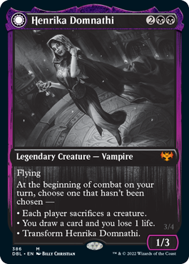 Henrika Domnathi // Henrika, Infernal Seer (DBL-386) - Innistrad: Double Feature: (Double Faced Transform)