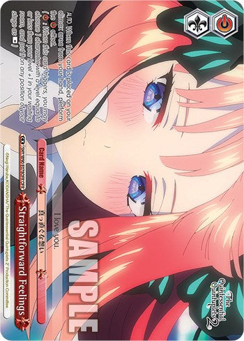 Straightforward Feelings (OFR) (5HY/W90-E078OFR OFR) - The Quintessential Quintuplets 2