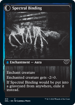Binding Geist // Spectral Binding (DBL-315) - Innistrad: Double Feature: (Double Faced Transform)