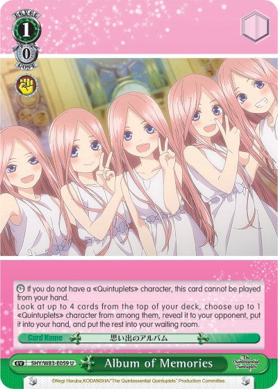 Album of Memories (5HY/W83-E059 U) - The Quintessential Quintuplets