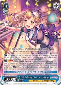 "Will Definitely Take It" Arisa Ichigaya (RRR) (BD/EN-W03-099R RRR) - BanG Dream! Girls Band Party! MULTI LIVE
